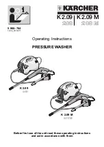 Kärcher K 2.09 Operating Instructions Manual preview