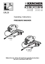 Предварительный просмотр 1 страницы Kärcher K 2.09 Operating Instructions Manual