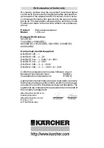 Предварительный просмотр 20 страницы Kärcher K 2.09 Operating Instructions Manual