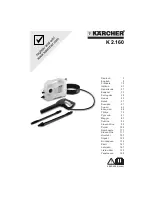 Preview for 1 page of Kärcher K 2.160 Manual