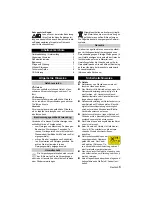 Preview for 3 page of Kärcher K 2.17 Instructions Manual