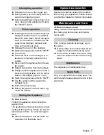 Предварительный просмотр 7 страницы Kärcher K 2.19 Operating Instructions Manual