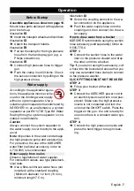 Preview for 7 page of Kärcher K 2.190 Operating Instructions Manual