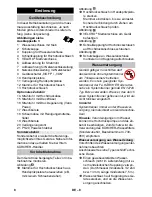 Preview for 8 page of Kärcher K 2.200 Balcony Manual