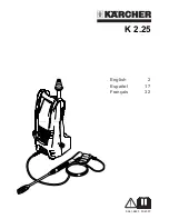 Preview for 1 page of Kärcher K 2.25 Operator'S Manual