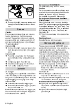 Preview for 8 page of Kärcher K 2.325 Operating Instructions Manual