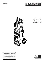 Preview for 1 page of Kärcher K 2.68 Manual