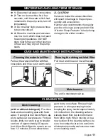 Предварительный просмотр 11 страницы Kärcher K 2.7 Operator'S Manual