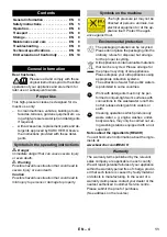 Preview for 11 page of Kärcher K 2.800 ecologic Operator'S Manual