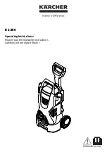 Preview for 1 page of Kärcher K 2.850 Operating Instructions Manual