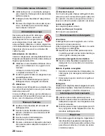 Предварительный просмотр 20 страницы Kärcher K 2.87 Instruction Manual