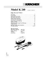 Предварительный просмотр 1 страницы Kärcher K 240 Owner'S Manual