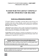Preview for 2 page of Kärcher K 3.00 B Operating Instructions Manual
