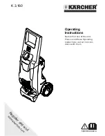 Предварительный просмотр 1 страницы Kärcher K 3.160 Operating Instructions Manual