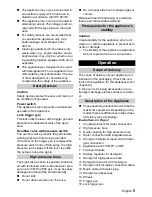 Предварительный просмотр 5 страницы Kärcher K 3.540 Operating Instructions Manual