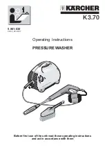 Preview for 1 page of Kärcher K 3.70 Operating Instructions Manual