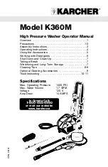 Preview for 1 page of Kärcher K 360 M Operator'S Manual