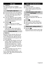 Preview for 21 page of Kärcher K 4 Silent Instructions Manual