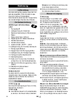 Preview for 8 page of Kärcher K 5.75 Jubilee Operating Instructions Manual