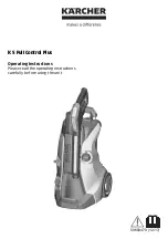 Предварительный просмотр 1 страницы Kärcher K 5 Full Control Plus Operating Instructions Manual