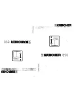 Предварительный просмотр 8 страницы Kärcher K 510 User Manual