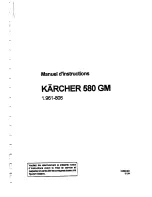 Предварительный просмотр 6 страницы Kärcher K 580 GM User Manual