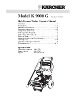 Preview for 1 page of Kärcher K 9000 G Operator'S Manual