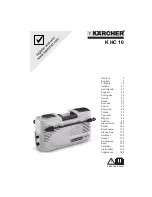 Preview for 1 page of Kärcher K HC 10 Manual