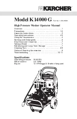 Предварительный просмотр 1 страницы Kärcher K14000 G Operator'S Manual