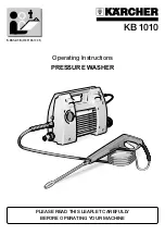 Предварительный просмотр 1 страницы Kärcher KB 1010 Operating Instructions Manual