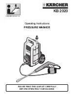 Kärcher KB 2020 Operating Instructions Manual preview