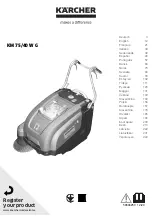 Предварительный просмотр 1 страницы Kärcher KM 75 W G Manual