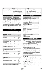 Preview for 47 page of Kärcher MFL 2-18 Manual