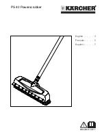 Kärcher PS 40 Powerscrubber Quick Manual предпросмотр