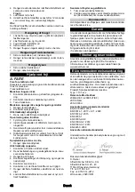 Предварительный просмотр 46 страницы Kärcher Puzzi 30/4 E User Manual