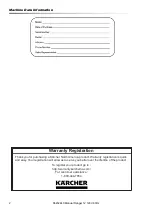 Предварительный просмотр 2 страницы Kärcher Ranger 12 Operating Instructions Manual