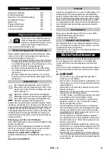 Предварительный просмотр 5 страницы Kärcher SE 5.100 Original Operating Instructions