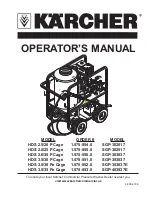 Предварительный просмотр 1 страницы Kärcher SGP-302017 Operator'S Manual