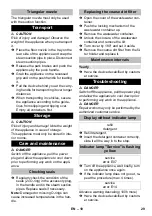 Preview for 29 page of Kärcher SGV 8/5 Manual