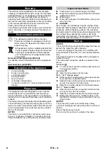 Preview for 8 page of Kärcher SP 3 Dirt Operating Instructions Manual