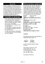 Предварительный просмотр 79 страницы Kärcher T 10/1 Adv Original Instructions Manual