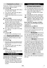 Preview for 7 page of Kärcher T 250 Manual