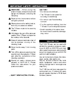 Preview for 3 page of Kärcher T 350 Owner'S Manual