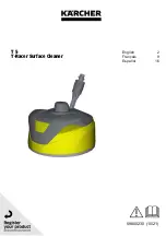 Preview for 1 page of Kärcher T 5 T-Racer Surface Cleaner Manual