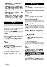 Preview for 8 page of Kärcher T 9/1 Bp Manual