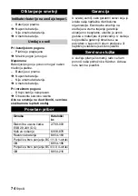 Preview for 74 page of Kärcher T 9/1 Bp Manual