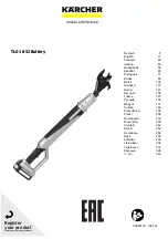 Kärcher TLO 18-32 Battery Manual preview