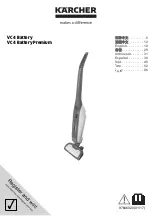 Kärcher VC 4 Battery Manual предпросмотр