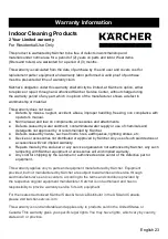 Предварительный просмотр 23 страницы Kärcher VCN 3 Operator'S Manual