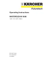 Предварительный просмотр 1 страницы Kärcher WATERCLEAN 1600 Operating Instructions Manual